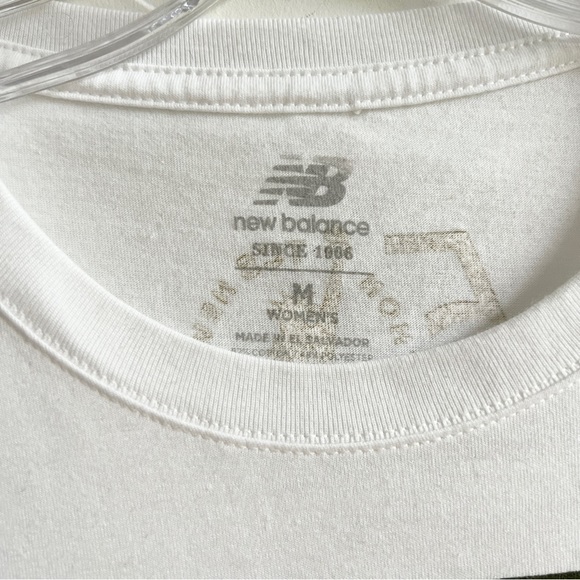 New Balance white black graphic Finisher NYC marathon cotton t shirt - Picture 3 of 7